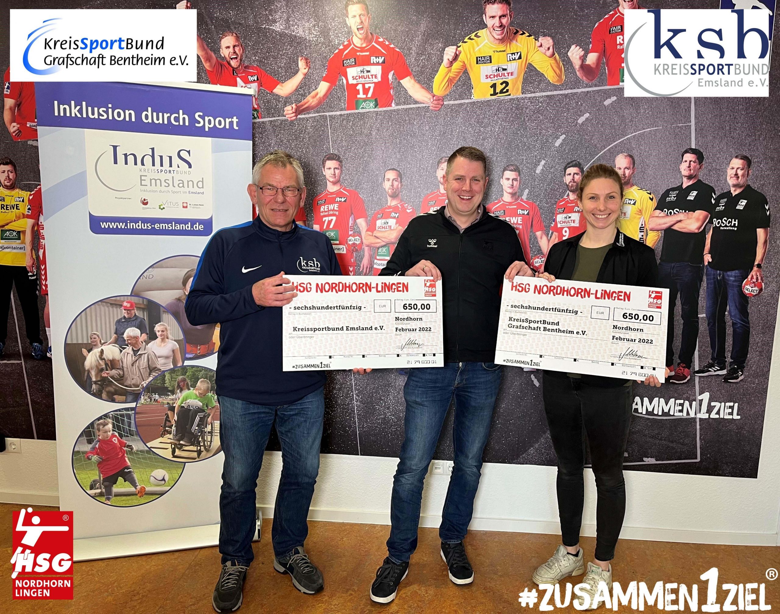 HSG Nordhorn-Lingen spendet Erlös aus Trikot-Aktion