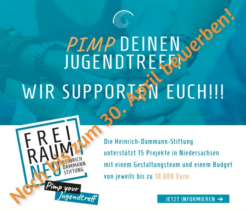 Pimp deinen Jugendtreff – Bewerbungsschluss!