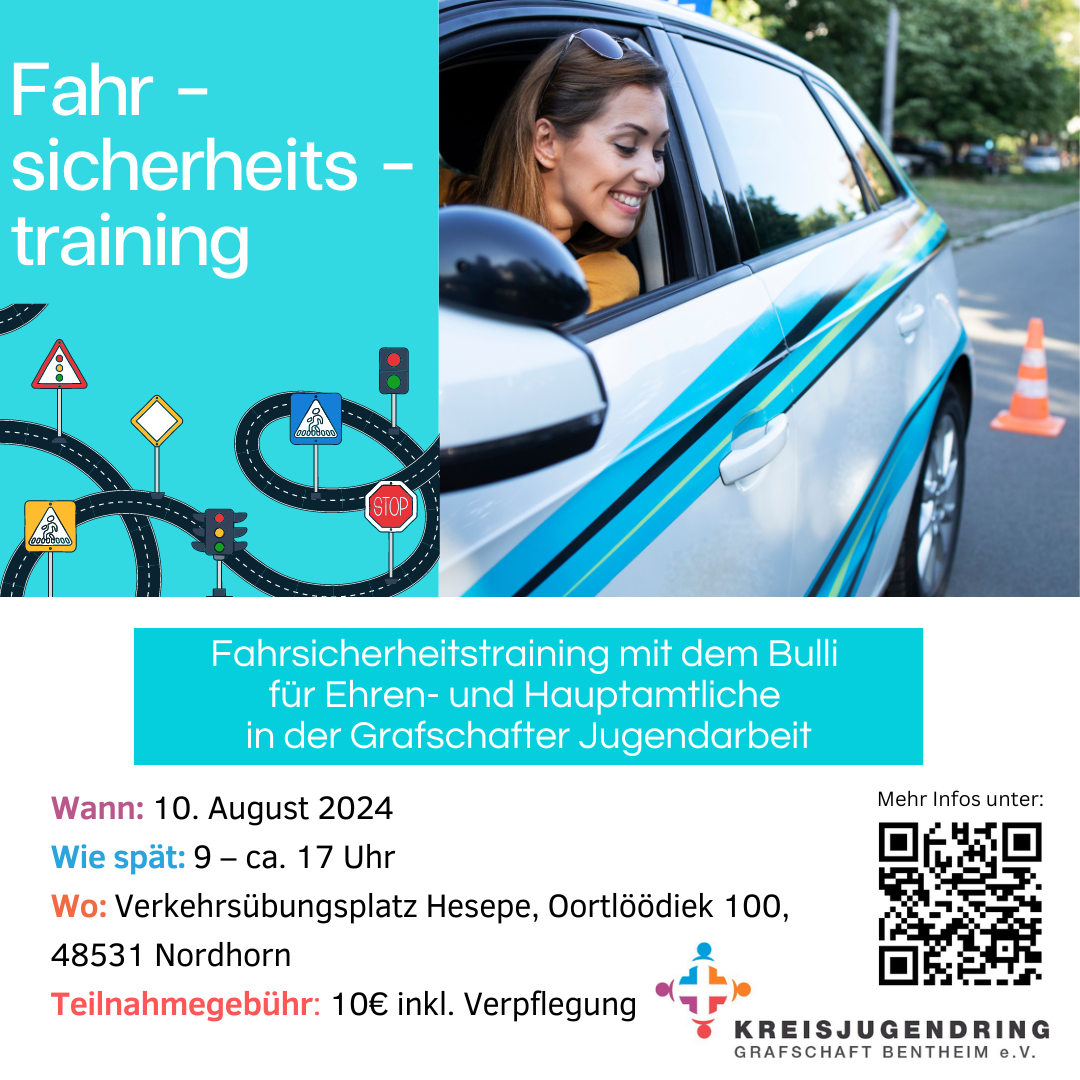 🚐 Fahrsicherheitstraining mit dem Bulli für alle Haupt- und Ehrenamtlichen in der Jugendarbeit! 🚐